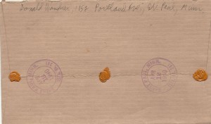 Wandrei Registered Letter to Derleth 1040 - back